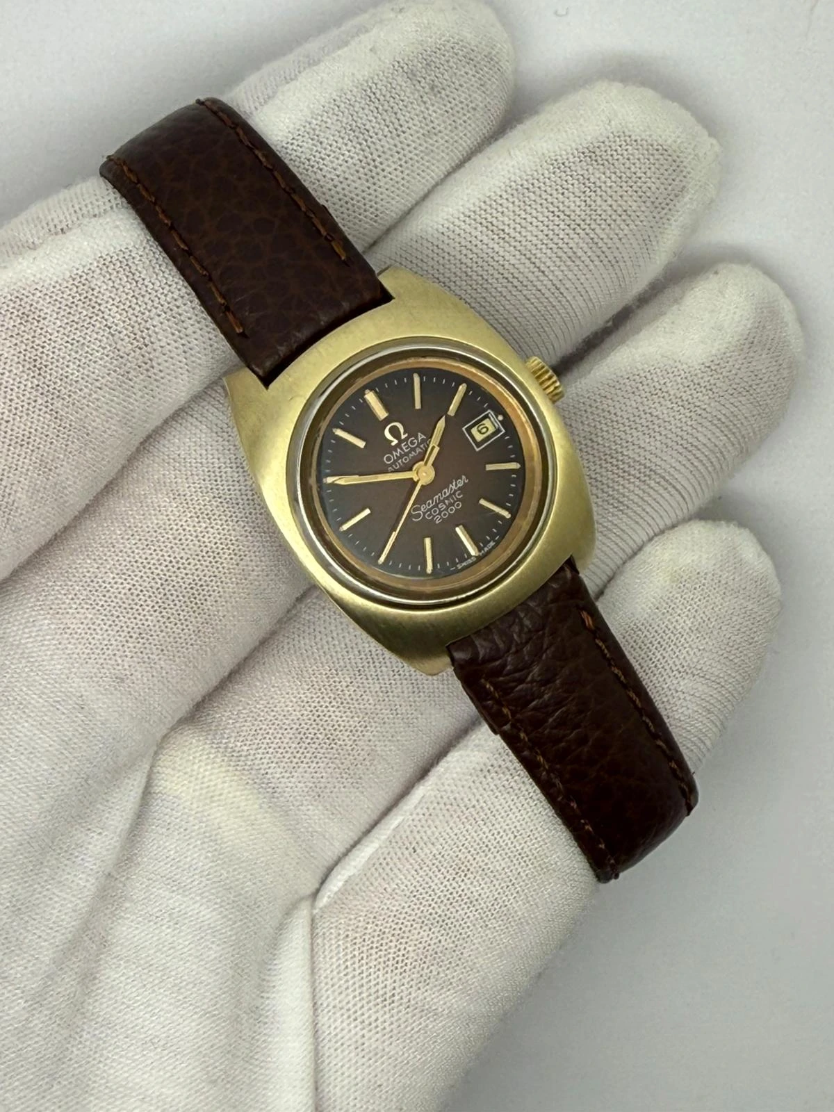 Omega Seamaster Cosmic 2000 Ladies 26mm Steel & Gold Automatic Date 1970s