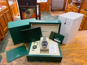 Rolex Oyster Perpetual Datejust 36mm Stainless Steel Wimbledon Dial Jubilee Bracelet 126200 2025