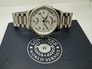 Longines Master Collection Retrograde Automatic 44mm Stainless Steel Reference L2.717.4 – Box & Papers – 2015