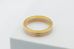 Cartier Trinity Three Colour Gold Ring – 18ct Yellow, White & Rose Gold Size 60