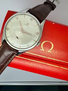 Omega 2505 Jumbo 38mm Steel Manual Wind Calibre 265 – Serviced with 2 Year Guarantee – 1940s