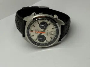 Heuer Carrera Chronograph 39mm Stainless Steel Automatic Reference 1153S – Fully Restored by Classic Heuer – 1970s