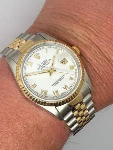 Rolex DateJust 36mm Steel & 18ct Yellow Gold Automatic 16233– Serviced with 2 Year Guarantee – 1993