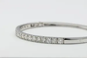 9ct White Gold Diamond Bracelet  3.10ct Natural Brilliant Cut Diamonds