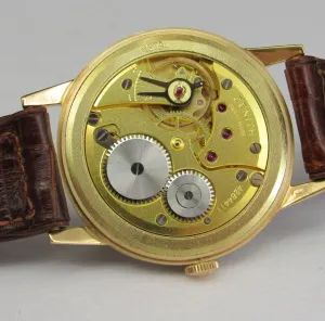 Zenith 35mm 18ct Rose Gold Calibre 126-6 Vintage Watch – Serviced with 2 Year Guarantee – 1950s