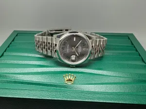 Rolex Oyster Perpetual Datejust 36mm Stainless Steel Wimbledon Dial Jubilee Bracelet 126200 2025