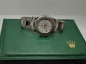 Rolex Yacht-Master 35mm Stainless Steel & Platinum Oyster Bracelet Reference 168622 2001
