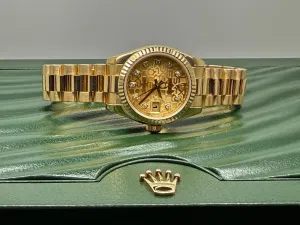 Rolex Oyster Perpetual Datejust Ladies 26mm 18ct Yellow Gold Jubilee Diamond Dial 179178 2007