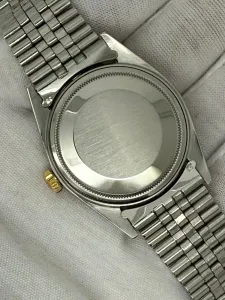 Rolex Oyster Perpetual Datejust 36mm Steel & Yellow Gold Champagne Sigma Dial Reference 1601 – Luxury Box – 1973