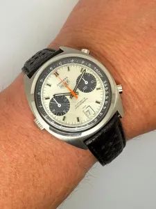 Heuer Carrera Chronograph 39mm Stainless Steel Automatic Reference 1153S – Fully Restored by Classic Heuer – 1970s
