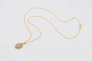 9ct Yellow Gold Diamond Belcher Necklace 0.12ct Natural Brilliant Cut