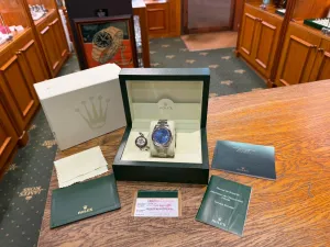 Rolex Oyster Perpetual Datejust 41 Reference 116334 Azzurro Blue Dial 2013